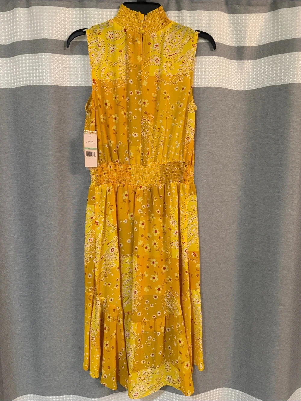 Nanette Lepore Yellow Floral Midi Dress - Picture 4 of 5